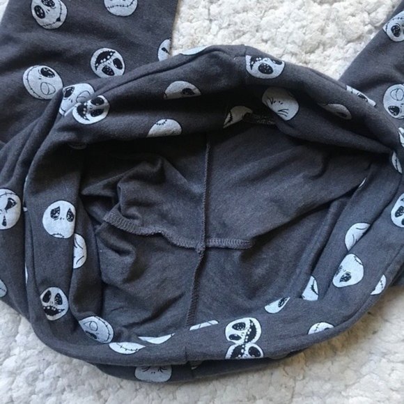 DISNEY: Gray Nightmare Before Christmas Leggings M - Picture 5 of 7